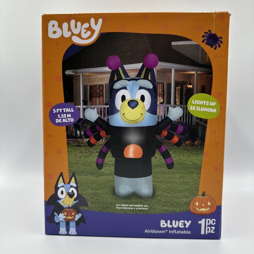 Bluey As Spider Airblown Inflatable - 5.5' Tall - Gemmy **NEW*